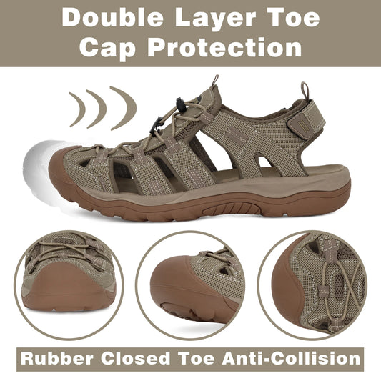 GRITION Men’s Outdoor Sandals – Perfect for Hiking and Summer Adventures