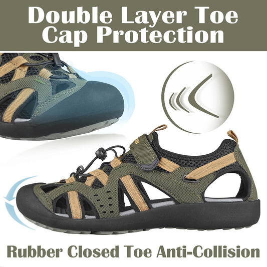 GRITION Men's Fashion Sandals – 2021 Beach Trekking Shoes