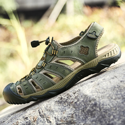 Summer Outdoor Sandals – Breathable Hiking and Aqua Sneakers for Men