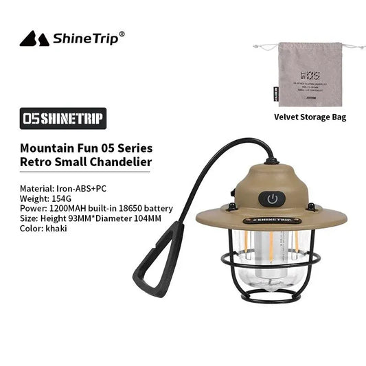 ShineTrip New Outdoor Vintage Pendant Light – Long Life Camping Light
