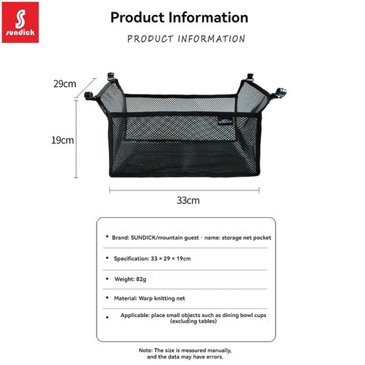 SINDICK Outdoor Folding Table with Storage Net Bag – Perfect for Camping & Picnics