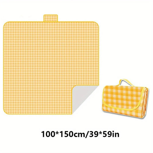 Yellow Green Red Foldable Picnic Mat – Perfect for Outdoor Adventures