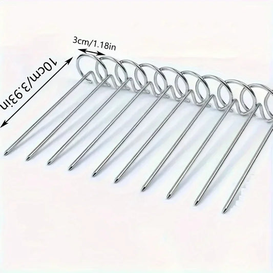 Premium 304 Stainless Steel BBQ Skewers – Perfect for Air Fryers & Ovens