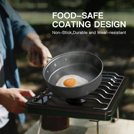 Lixada Portable Outdoor Tableware – Camping Cookware Set for 2-3 People