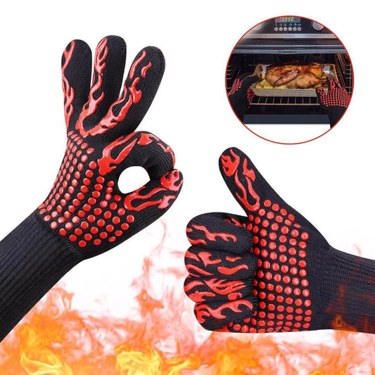 Premium BBQ Gloves – Silicone Heat-Resistant for Ultimate Protection