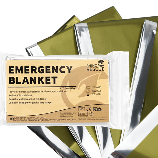 Rhino Rescue Emergency Survival Blanket – Stay Warm and Protected Outdoors