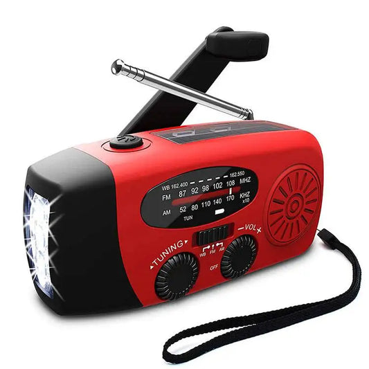 Stay Prepared with the Multifunctional Solar Hand Crank Emergency Radio