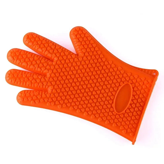 BBQ Silicone Grilling Gloves – Heat Resistant Cooking and Baking Mitts