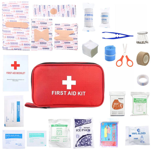 Essential Family Car Travel First Aid Kit – 198 Pieces for All Occasions