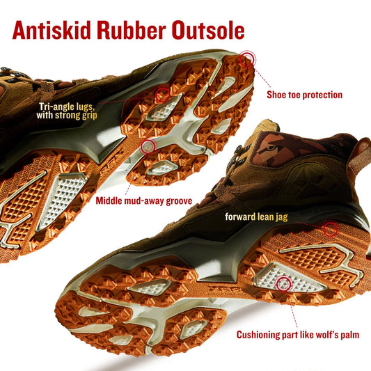 RAX Mid-Top Waterproof Hiking Shoes – Perfect for Outdoor Adventures