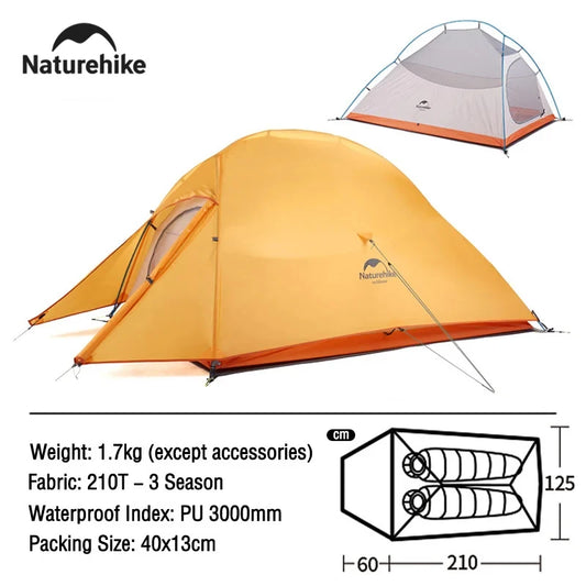 Naturehike Cloud Up 2 Person Tent – Ultralight &amp; Waterproof Camping Shelter