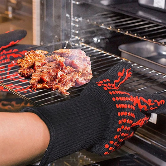 Premium Heat-Resistant BBQ &amp; Oven Gloves – Essential Kitchen Safety Gear