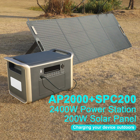 Portable Power Station – 1000W/2000W Solar Generator for Camping