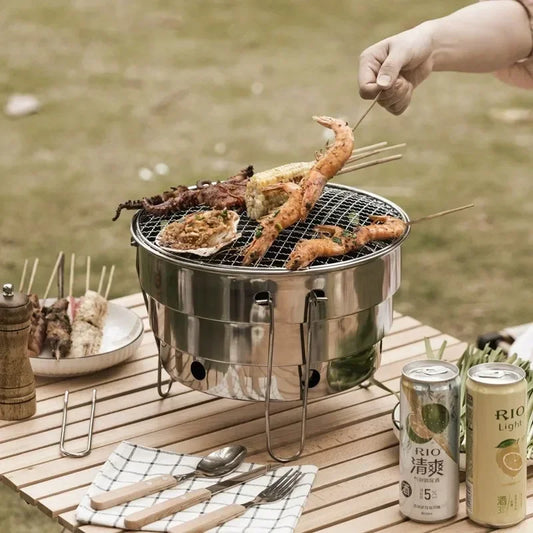 Stainless Steel Portable BBQ Stove for Outdoor Cooking