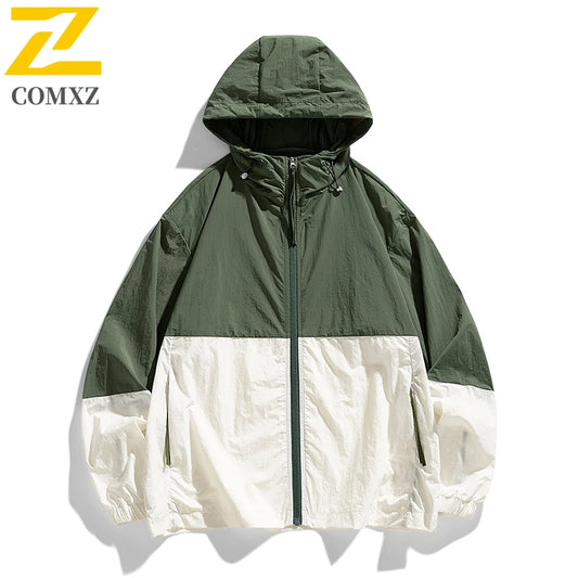 Men’s Thin Summer Waterproof Jacket – Perfect for Outdoor Adventures