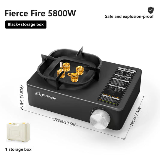BISINNA Camping Gas Stove – High Firepower Outdoor Portable Burner