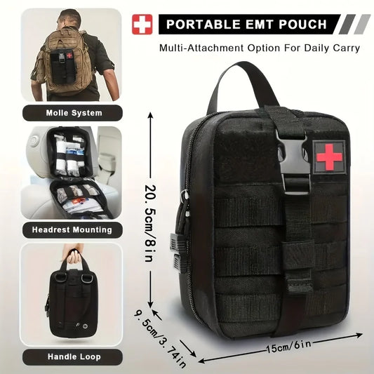 205 pcs Outdoor General Purpose First Aid Kit – Essential for Home and Travel