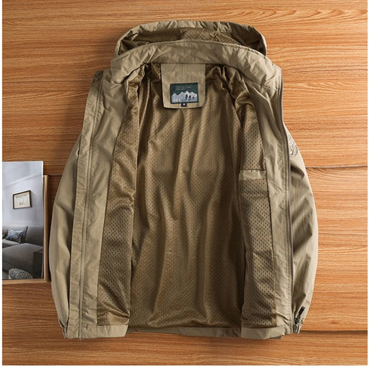 Autumn Men's Hiking Waterproof Jackets – Outdoor Quick Dry Hooded Coats