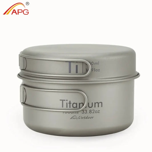 APG Ultralight Titanium Pan and Bowl Set – Perfect Cookware for Outdoor Enthusiasts