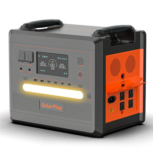 SOLARPLAY Portable Power Station – 2500W/2300Wh Solar Generator