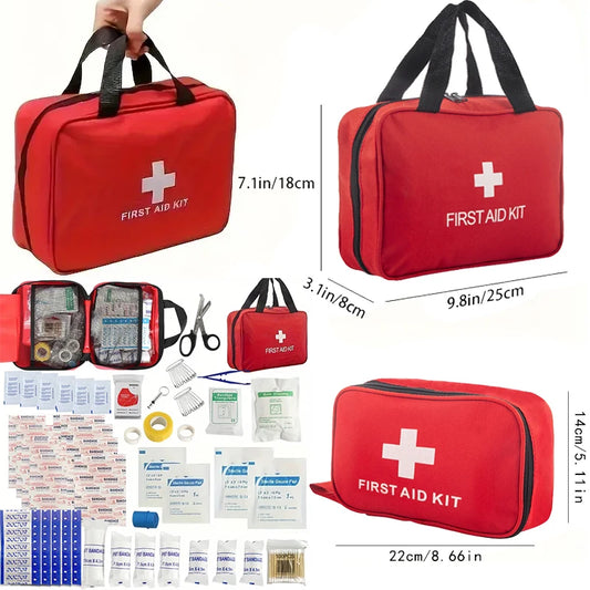 Comprehensive First Aid Kit – 188 Pieces for Every Situation