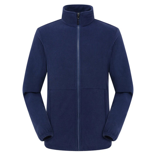 Soft Polar Fleece Jacket – Lightweight Full Zip Coat for Outdoor Recreation