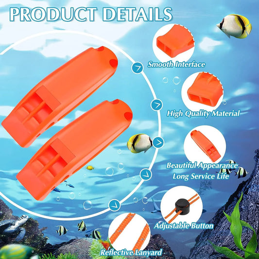 1PC Emergency Whistles with Lanyard – Safety Gear for Outdoor Adventures