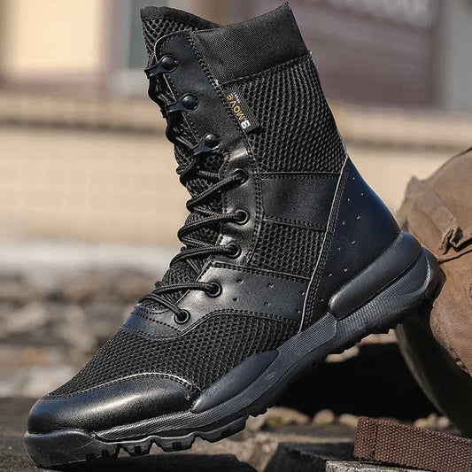 Summer Breathable Desert Hiking Boots for Men – Tactical and Lightweight