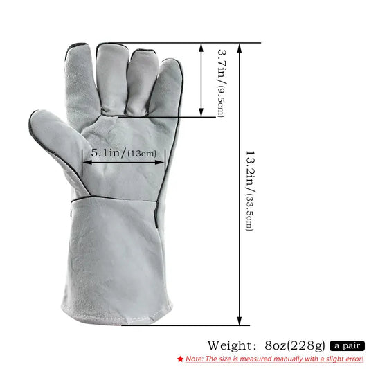 Extended Welding Gloves – Fireproof, Heat-Insulating, and Scald-Resistant