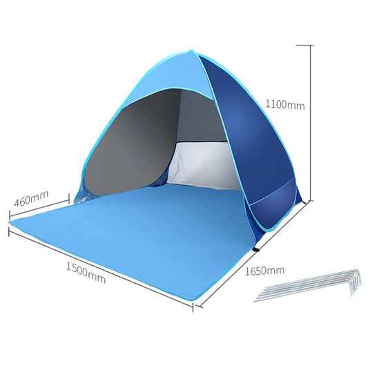 Quick Automatic Beach Tent – Portable Sun Shelter for Outdoor Adventures