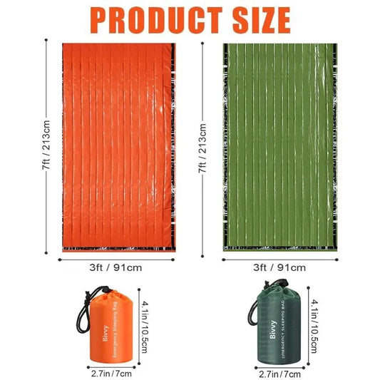 Waterproof Lightweight Thermal Emergency Sleeping Bag Bivy Sack
