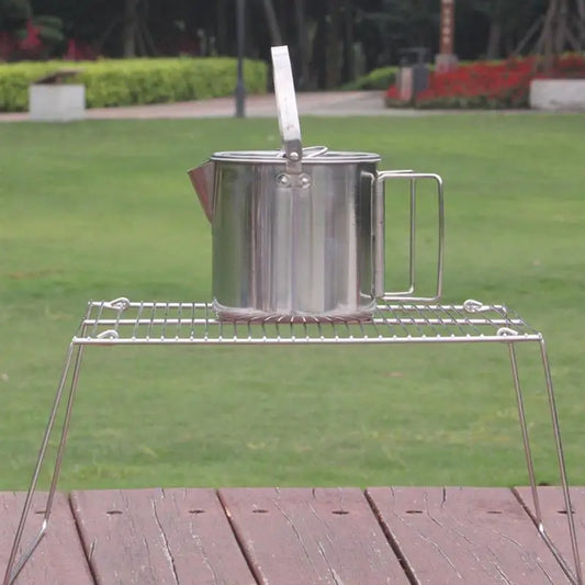 Stainless Steel BBQ Rack – Compact &amp; Portable Grill for Outdoor Adventures