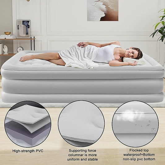 2 Person Automatic Inflatable Mattress – Perfect for Home, Camping &amp; More
