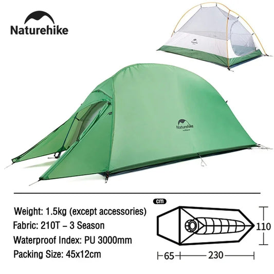 Naturehike Cloud Up Camping Tent – Lightweight and Portable for Adventurers
