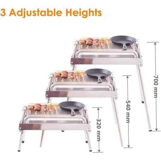 Folding Portable Charcoal Grill – Perfect for Outdoor Cooking Adventures