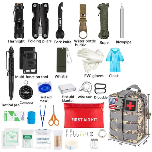 Comprehensive Survival First Aid Kit for Outdoor Adventures