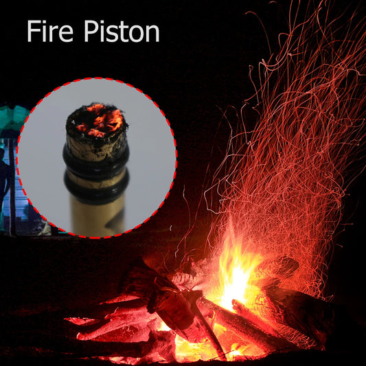 Brass Fire Starter Tube – Durable Camping Ignition Piston Survival Tool