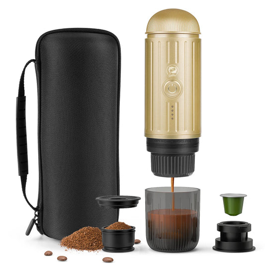 iCafilas 2in1 Espresso Machine – Portable Coffee Maker for Adventures