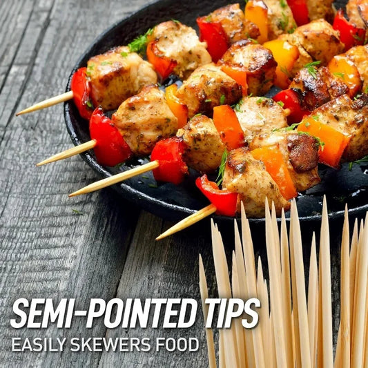 Premium Bamboo Skewer Sticks – Perfect for Parties and Barbecues