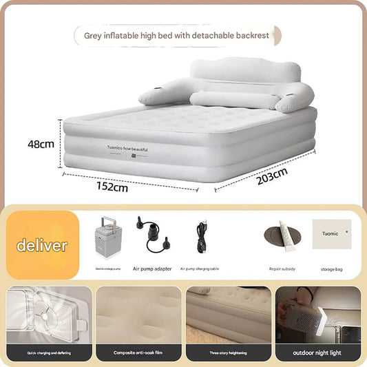 2 Person Automatic Inflatable Mattress – Perfect for Home, Camping &amp; More