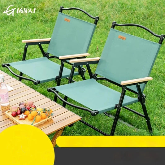GIANXI Green Summer Camping Chair – Perfect for Outdoor Adventures