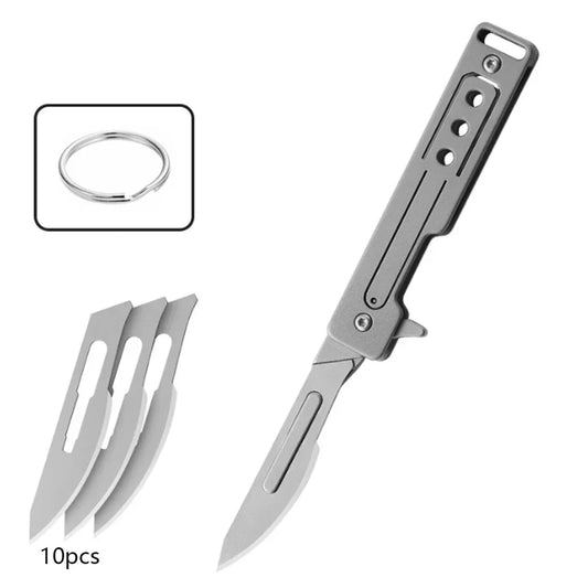 Stainless Steel Double Pipe Emergency Survival Whistle – Portable Keychain Tool
