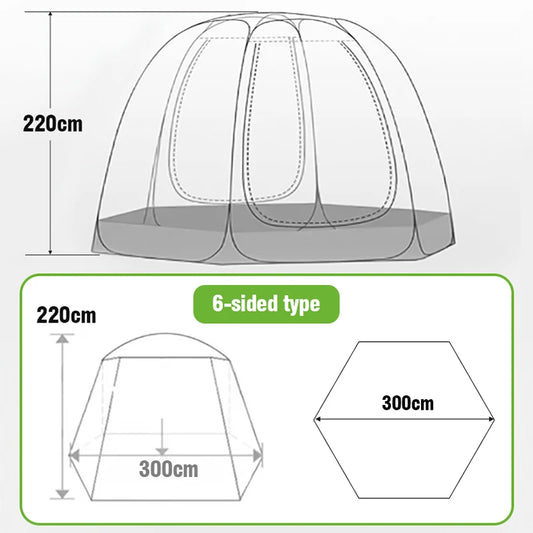 Outdoor Dome Starry Sky Tent – Transparent Camping for Stargazing