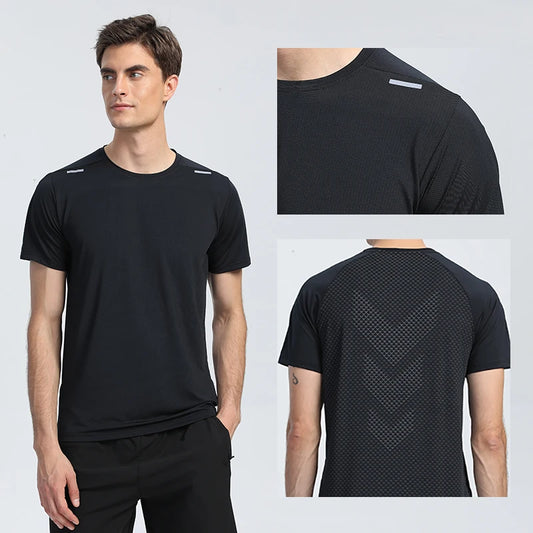 Quick Dry Men's Running T-Shirt – Perfect for Fitness and Casual Sportswear