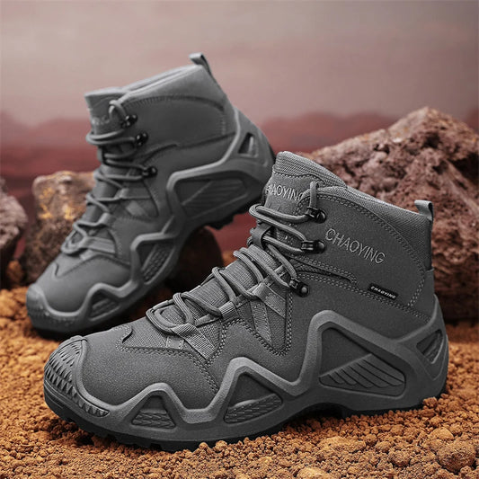 Men Tactical Boots – Straps for Combat, Hiking, and Motorcycle Use