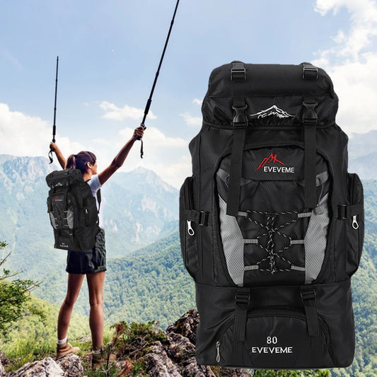 80L Waterproof Hiking Backpack – Perfect for Camping &amp; Trekking Adventures