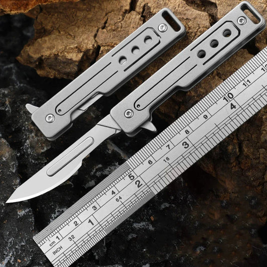 Stainless Steel Double Pipe Emergency Survival Whistle – Portable Keychain Tool