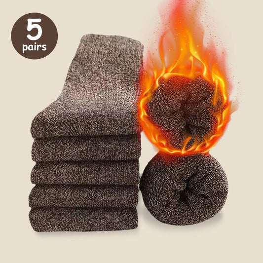 Cozy Comfort: Thick Woolen Socks for Men – Perfect for Autumn &amp; Winter