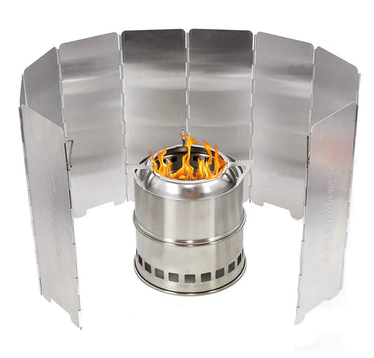 Ultimate Wind Shield for Outdoor Gas Stoves – 8/9/10 Plates Windproof Screen
