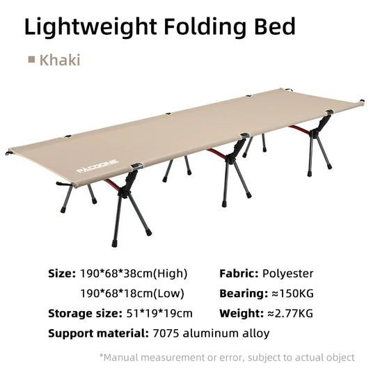 PACOONE Camping Cot – Portable Comfort for Outdoor Adventures